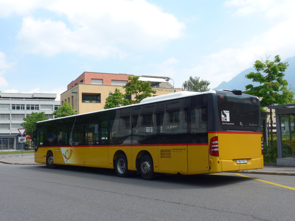 (180'722) - Thepra, Stans - Nr. 22/NW 5160 - Mercedes am 24. Mai 2017 beim Bahnhof Stans