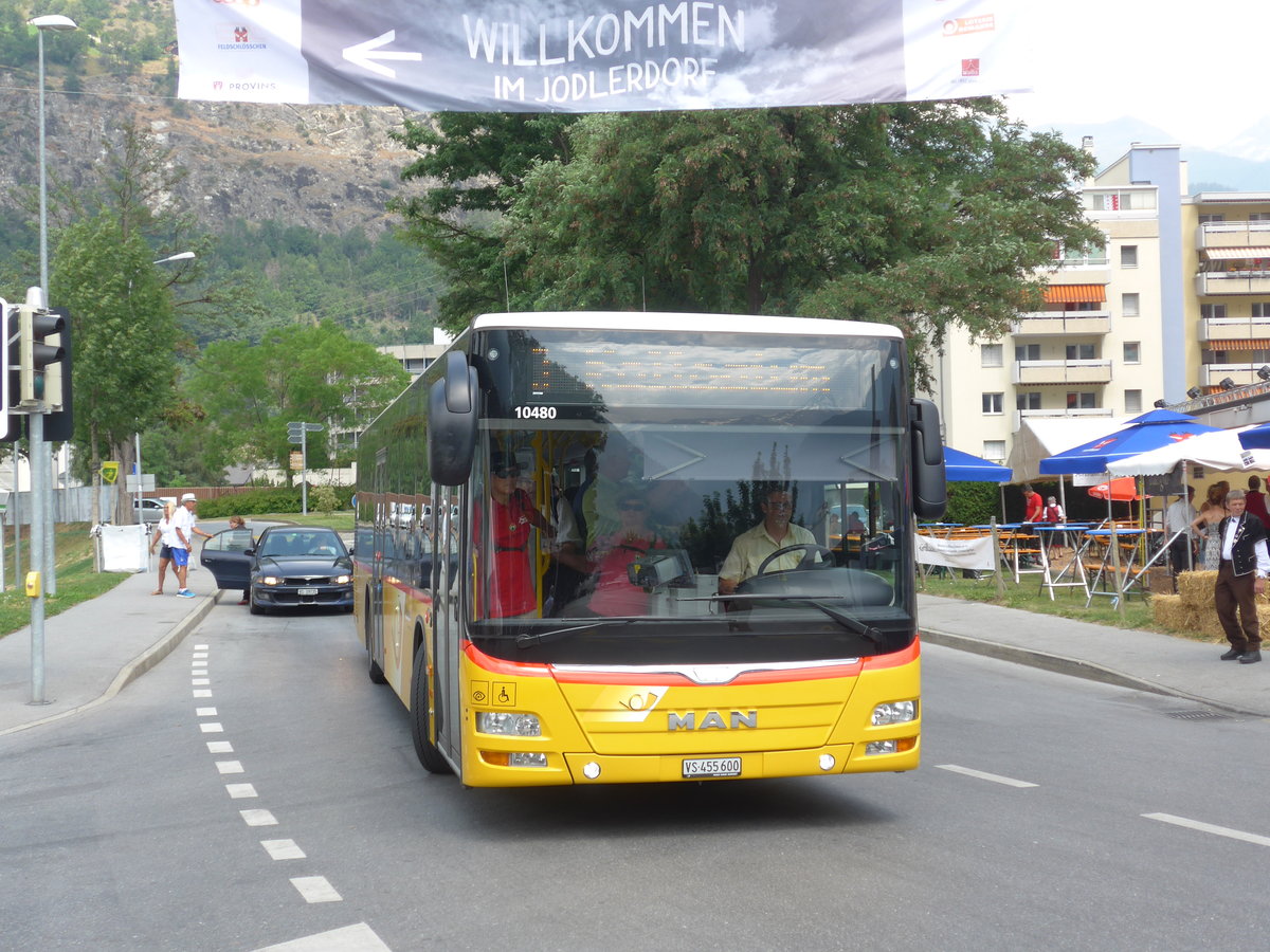 (181'338) - PostAuto Wallis - VS 455'600 - MAN am 24. Juni 2017 in Glis, Jodlerdorf