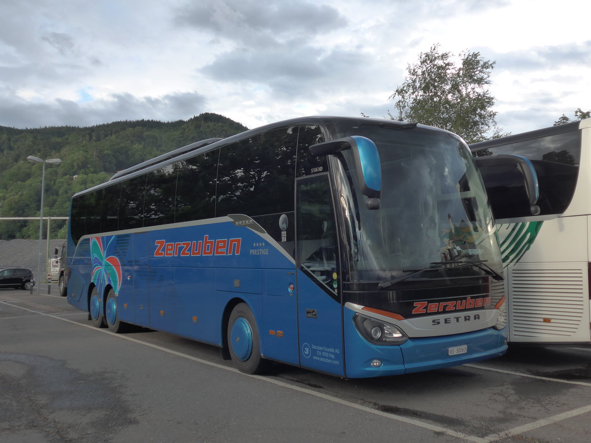 (181'605) - Zerzuben, Visp-Eyholz - Nr. 3/VS 30'060 - Setra am 30. Juni 2017 in Thun, Seestrasse