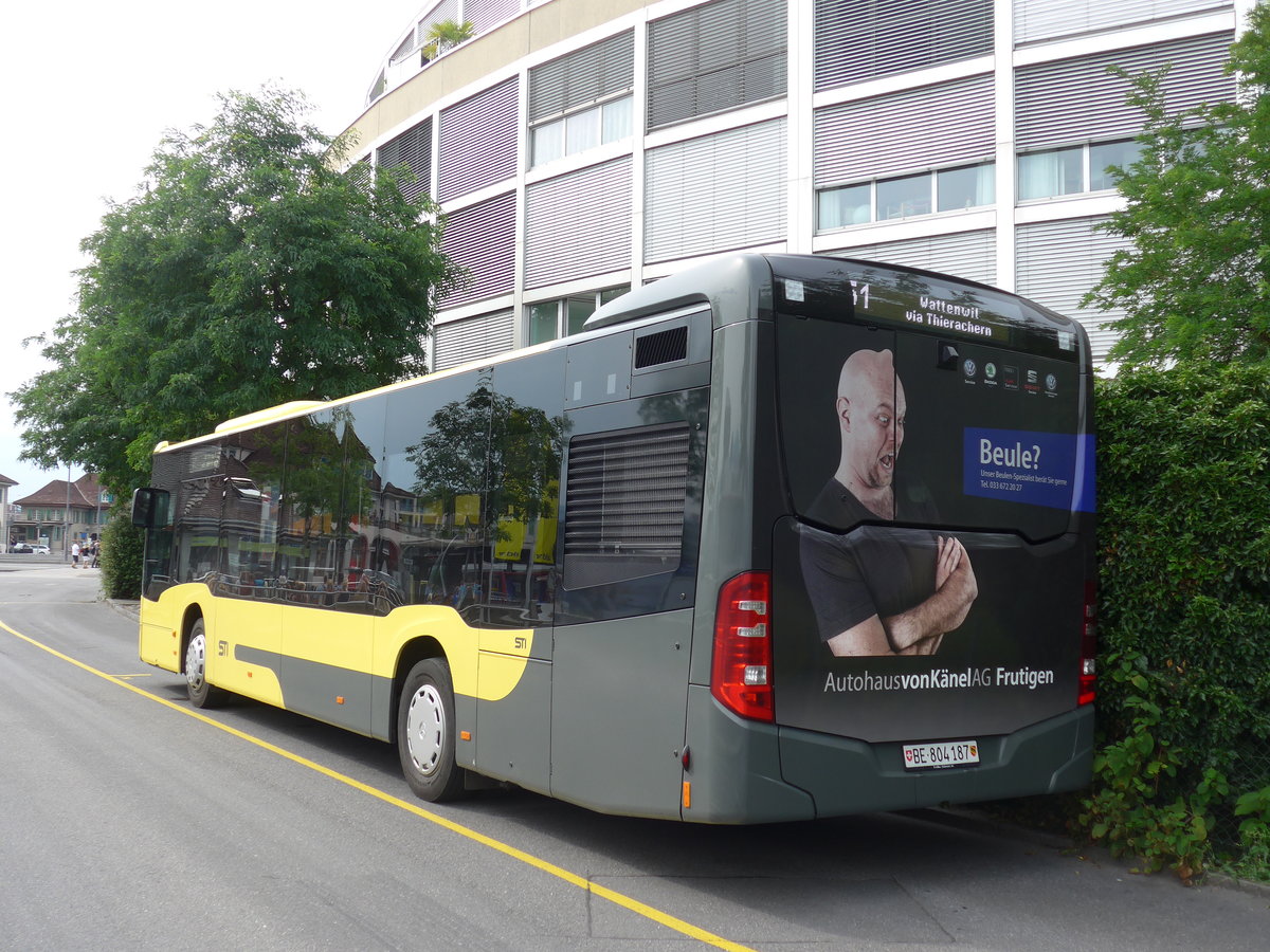 (182'154) - STI Thun - Nr. 187/BE 804'187 - Mercedes am 22. Juli 2017 bei der Schifflndte Thun