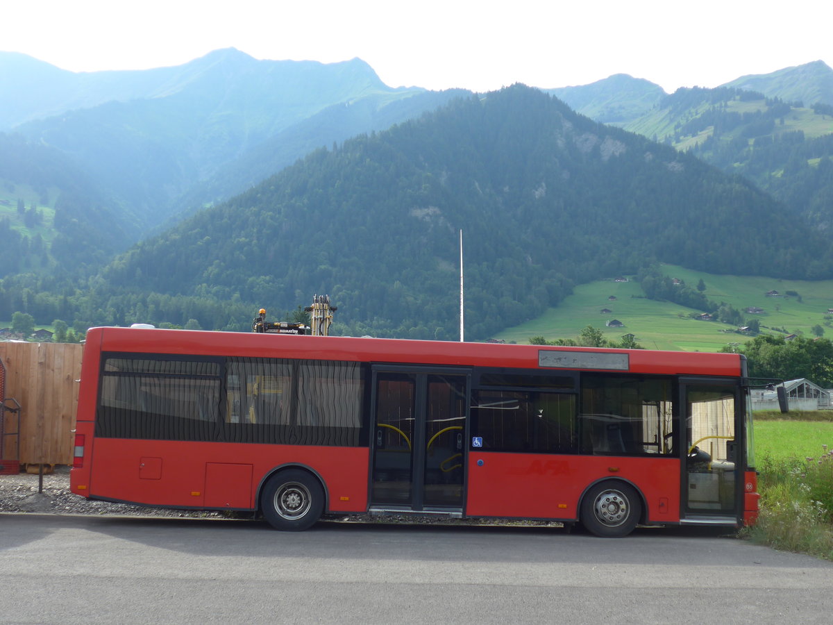 (182'161) - AFA Adelboden - Nr. 55 - MAN/Gppel am 22. Juli 2017 in Frutigen, Garage