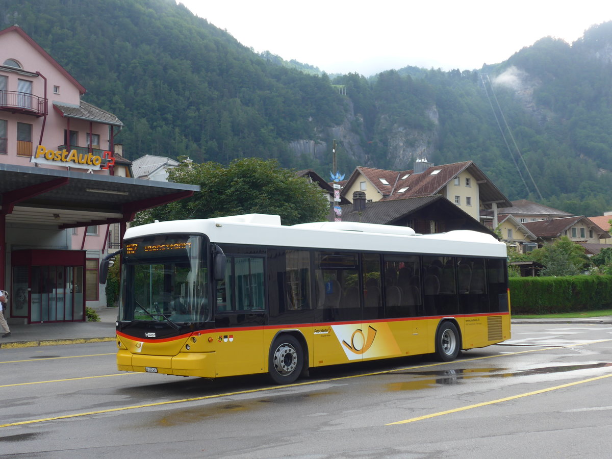 (182'177) - AVG Meiringen - Nr. 67/BE 402'467 - Scania/Hess (ex Nr. 76; ex Steiner, Messen) am 23. Juli 2017 in Meiringen, Postautostation