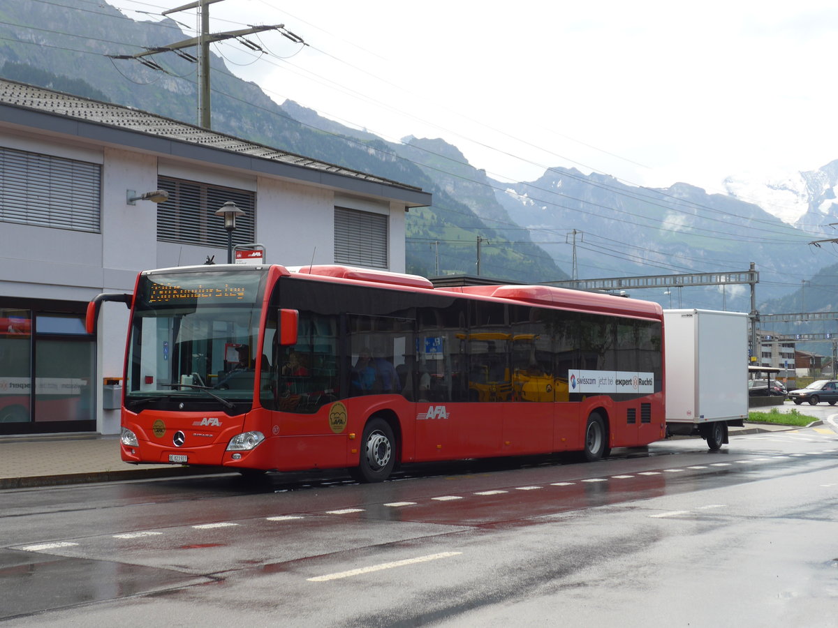 (182'428) - AFA Adelboden - Nr. 97/BE 823'927 - Mercedes am 31. Juli 2017 beim Bahnhof Frutigen