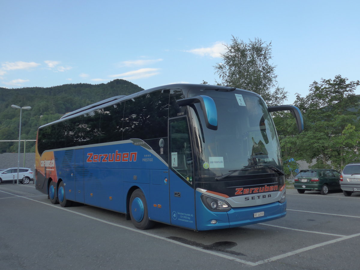 (182'468) - Zerzuben, Visp-Eyholz - Nr. 4/VS 44'590 - Setra am 31. Juli 2017 in Thun, Seestrasse