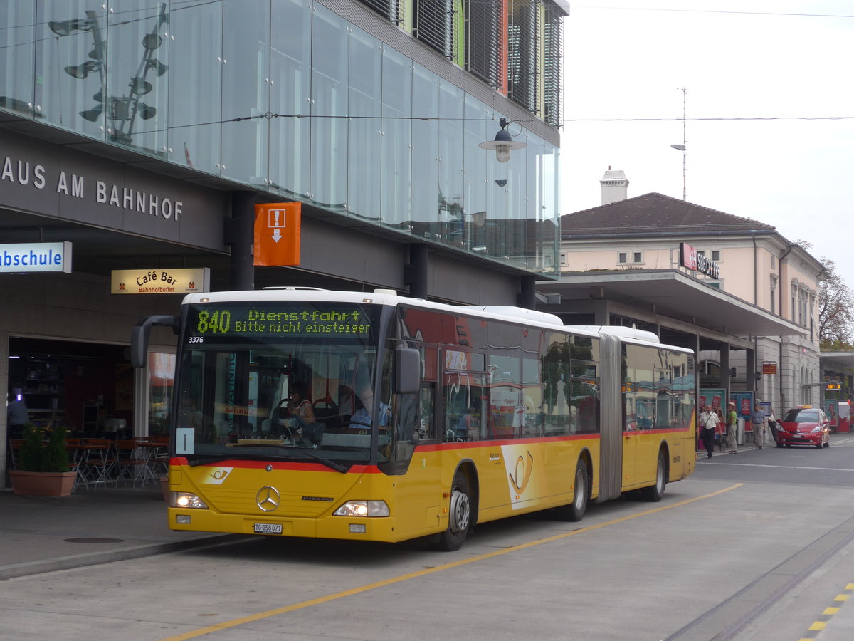 (182'521) - PostAuto Ostschweiz - TG 158'071 - Mercedes (ex Eurobus, Arbon Nr. 6) am 3. August 2017 beim Bahnhof Frauenfeld