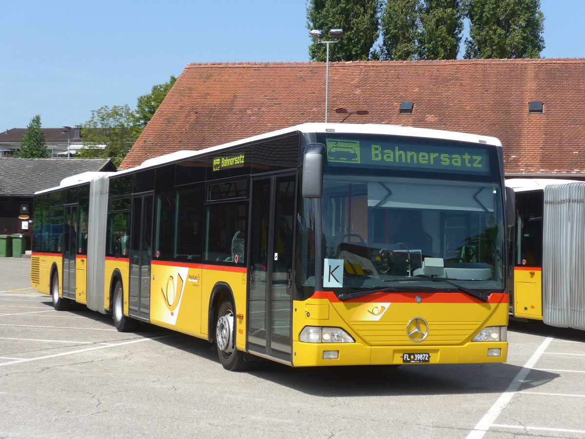 (182'602) - Aus Liechtenstein: Marxer, Mauren - FL 39'872 - Mercedes (ex PostAuto Nordschweiz) am 3. August 2017 in Frauenfeld, Jugendmusikschule