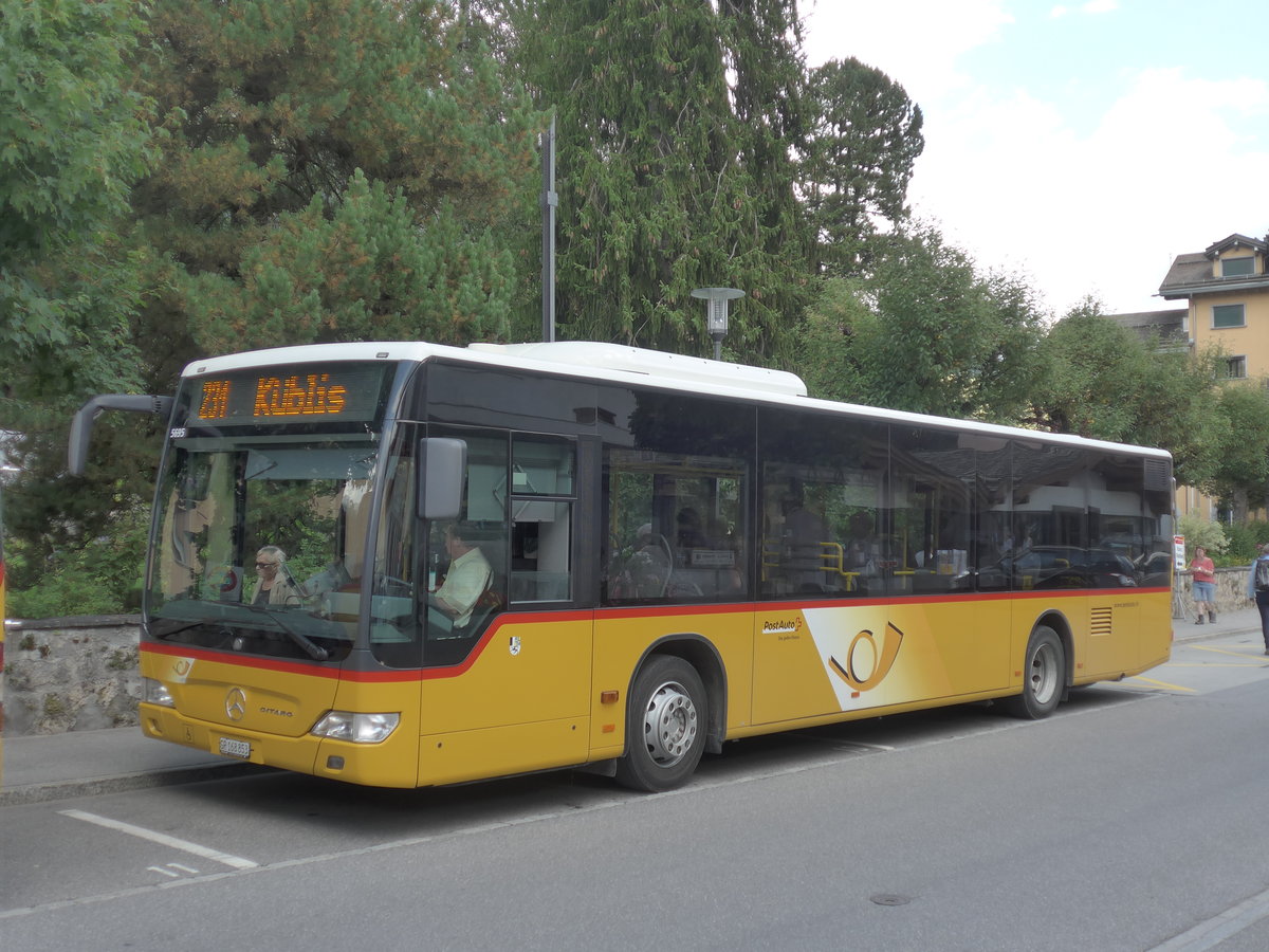 (182'784) - PostAuto Graubnden - GR 168'853 - Mercedes am 5. August 2017 in Klosters, Vereinapark