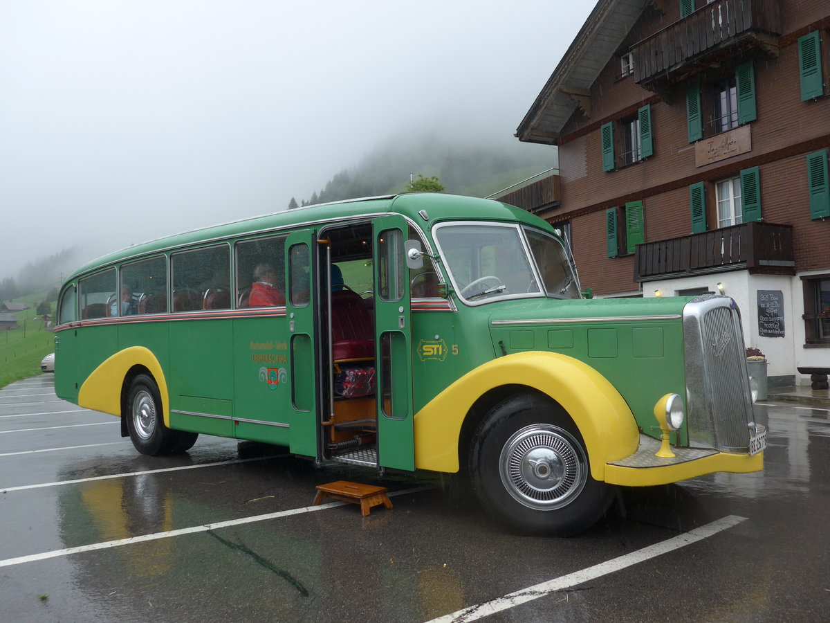 (182'823) - STI Thun - Nr. 15/BE 26'776 - Saurer/Gangloff (ex AvH Heimenschwand Nr. 5) am 6. August 2017 in Adelboden, Gilbach