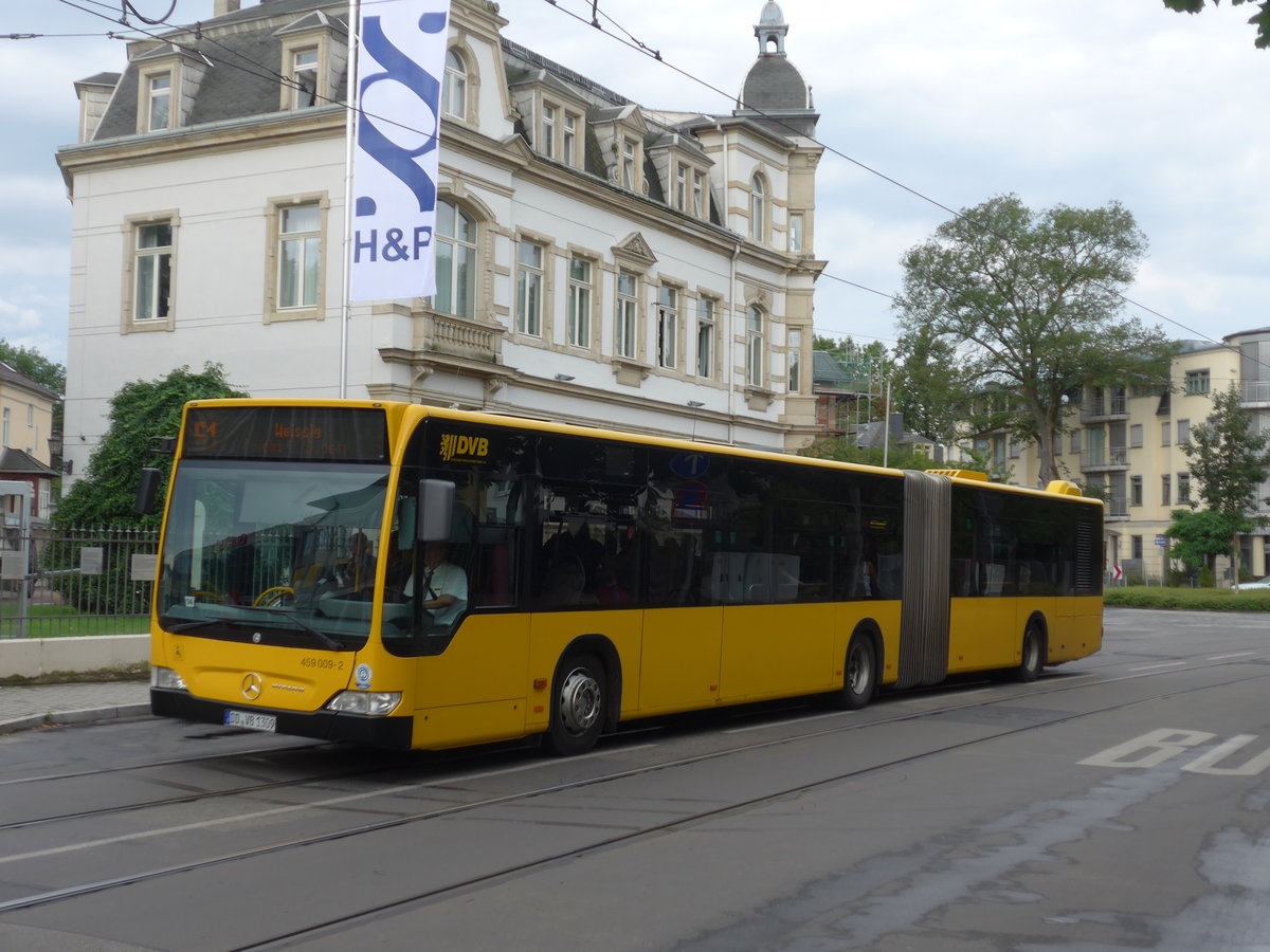 (183'164) - DVB Dresden - Nr. 459'009/DD-VB 1309 - Mercedes am 9. August 2017 in Dresden, Schillerplatz