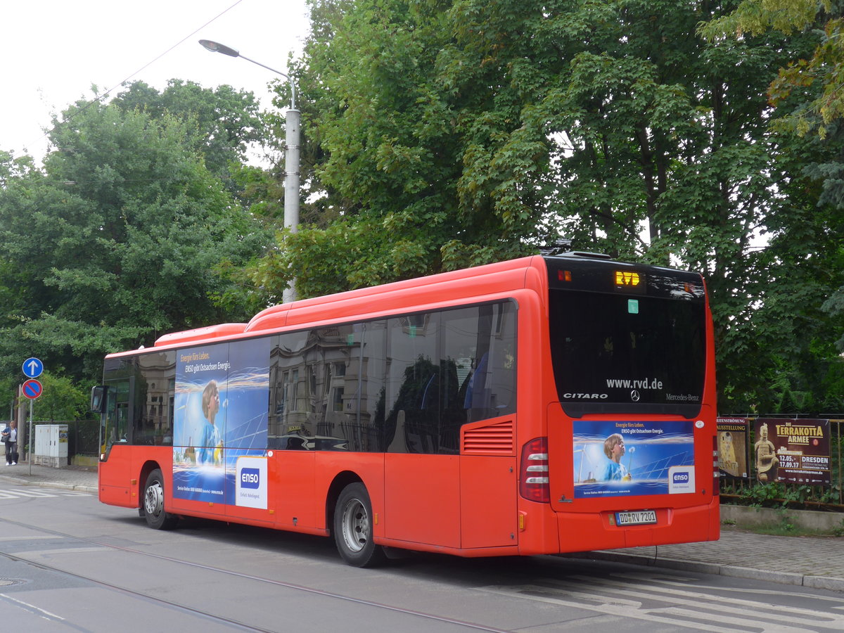 (183'175) - RVD Dresden - DD-RV 7201 - Mercedes am 9. August 2017 in Dresden, Schillerplatz