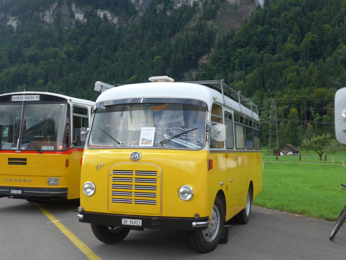 (183'545) - Langenegger S., Wdenswil - ZH 94'923 - Saurer-OM am 19. August 2017 in Unterbach, Rollfeld