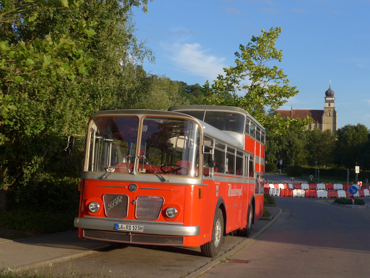 (183'861) - Radlmeier, Ergoldsbach - LA-RD 123H - FBW/Vetter-R&J Anderthalbdecker (ex FRAM Drachten/NL Nr. 20; ex Wespe, Altsttten; ex AFA Adelboden Nr. 4) am 22. August 2017 in Herrenberg, H+ Hotel