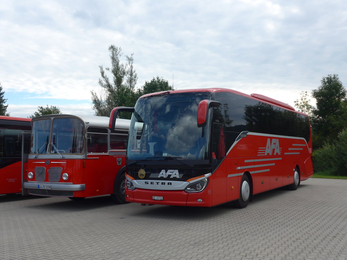 (183'884) - Aus der Schweiz: AFA Adelboden - Nr. 15/BE 26'702 - Setra am 23. August 2017 in Bad Drrheim, Garage Luschin