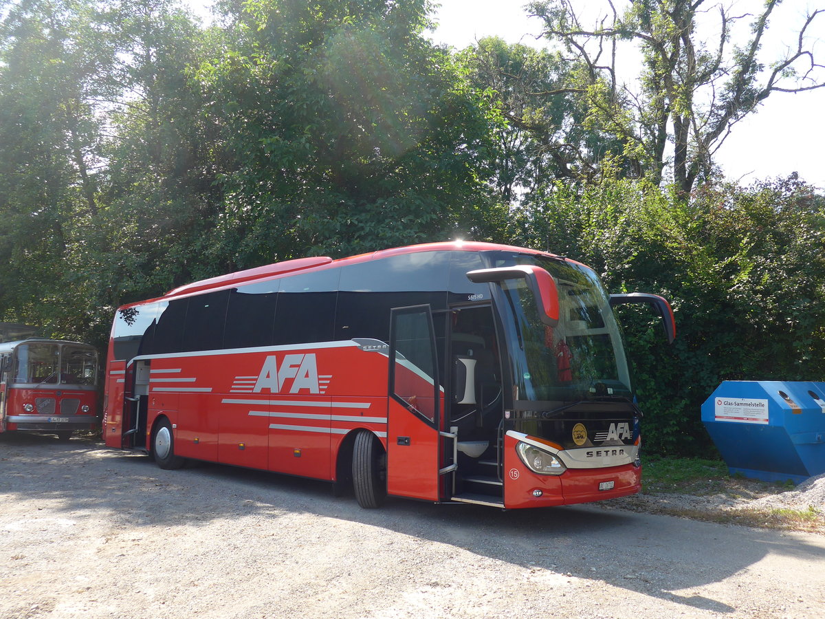 (183'927) - AFA Adelboden - Nr. 15/BE 26'702 - Setra am 23. August 2017 in Wetzikon, FBW-Museum