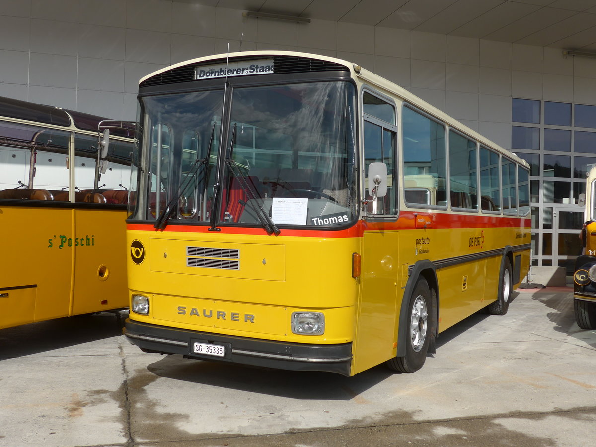 (184'308) - Dornbierer, Thal - SG 35'335 - Saurer/R&J (ex FRAM Drachten/NL Nr. 24; ex PostAuto Graubnden; ex P 24'367) am 26. August 2017 in Oberkirch, CAMPUS Sursee