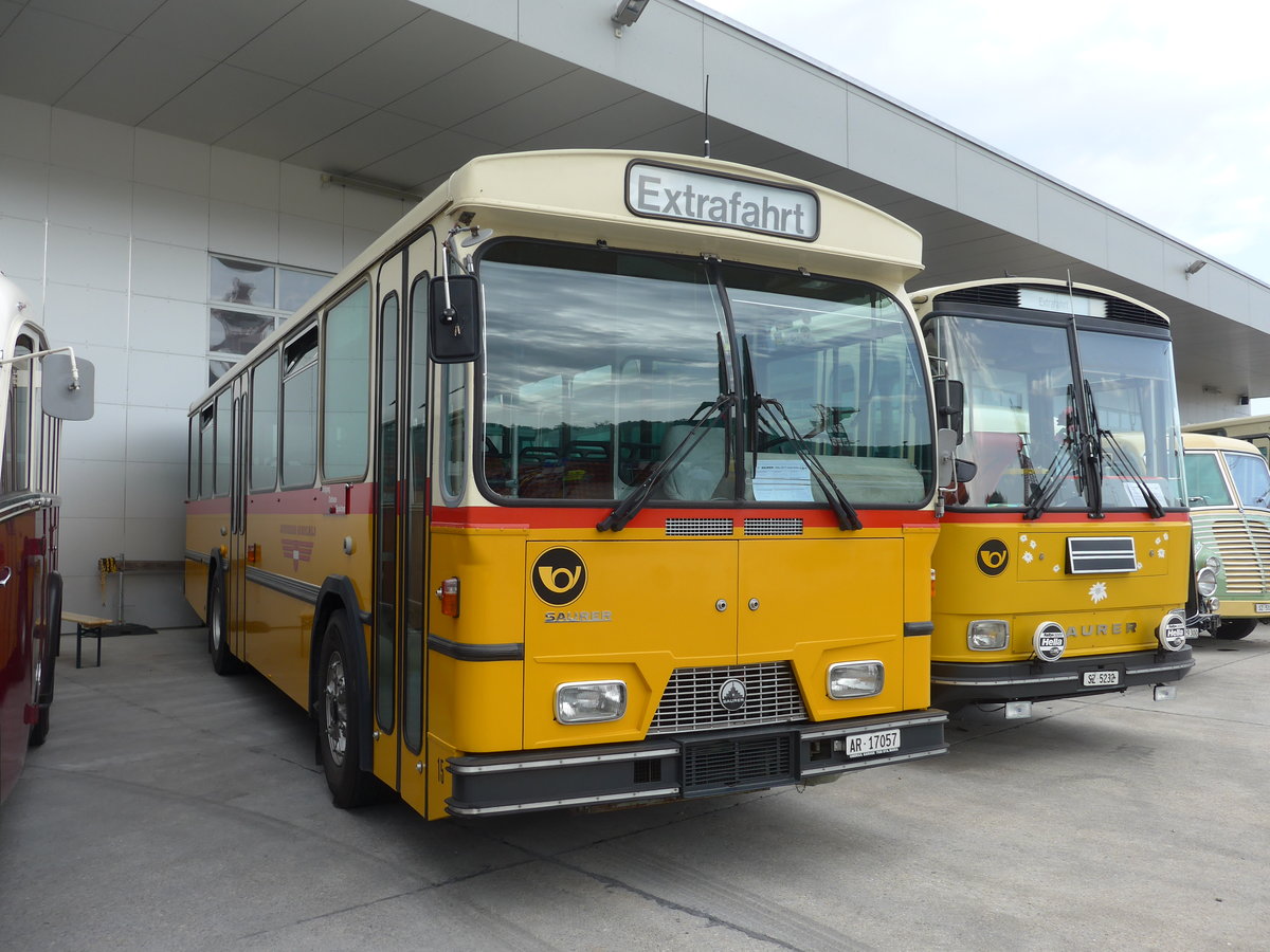 (184'352) - Osthues, Teufen - Nr. 15/AR 17'057 - Saurer-Leyland/Hess (ex AVG Grindelwald Nr. 15; ex RhV Alststtten Nr. 42) am 26. August 2017 in Oberkirch, CAMPUS Sursee