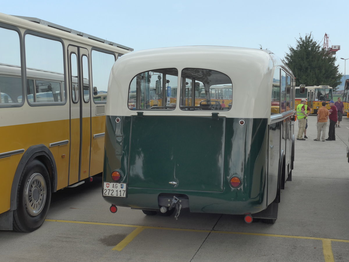 (184'383) - Halter, Oberkulm - AG 272'117 - Berna/R&J (ex M+79'502) am 26. August 2017 in Oberkirch, CAMPUS Sursee