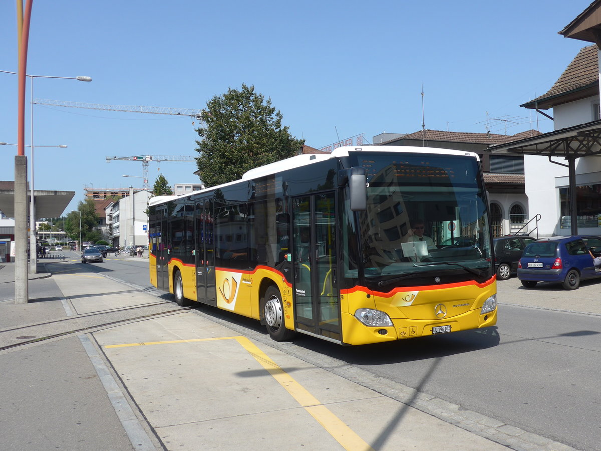 (184'493) - Hfliger, Sursee - Nr. 29/LU 196'102 - Mercedes am 26. August 2017 beim Bahnhof Sursee