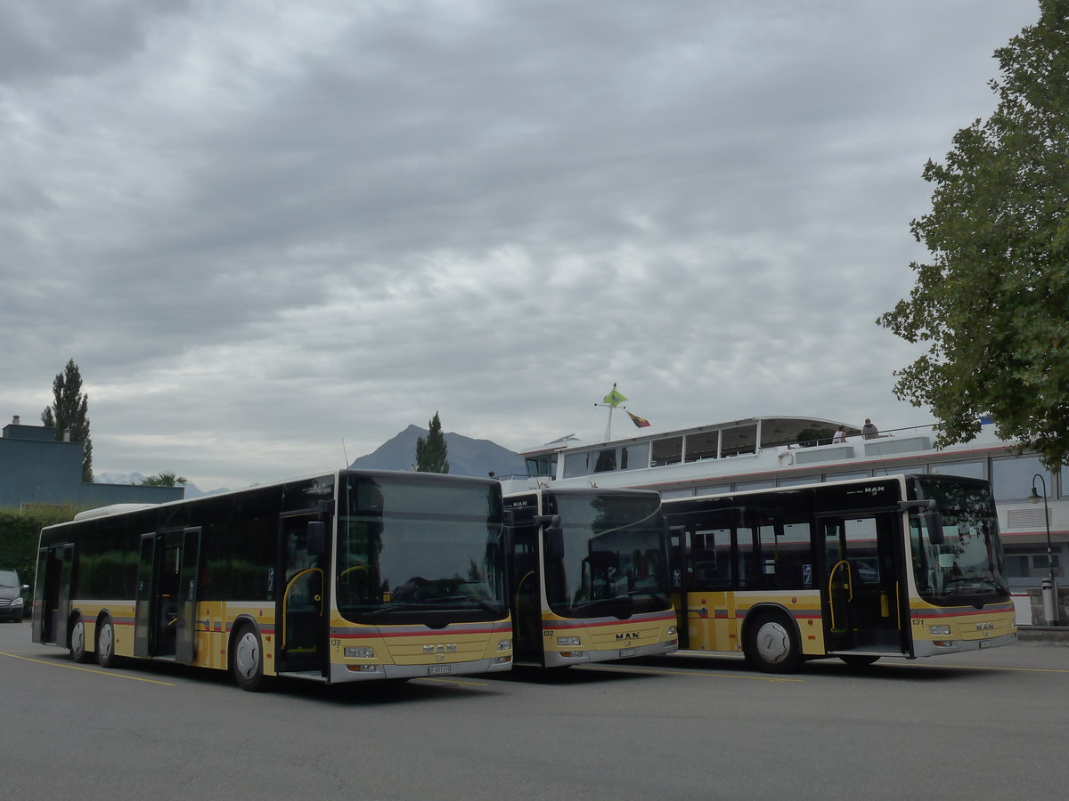 (184'536) - STI Thun - Nr. 139/BE 801'139 - MAN am 28. August 2017 bei der Schifflndte Thun