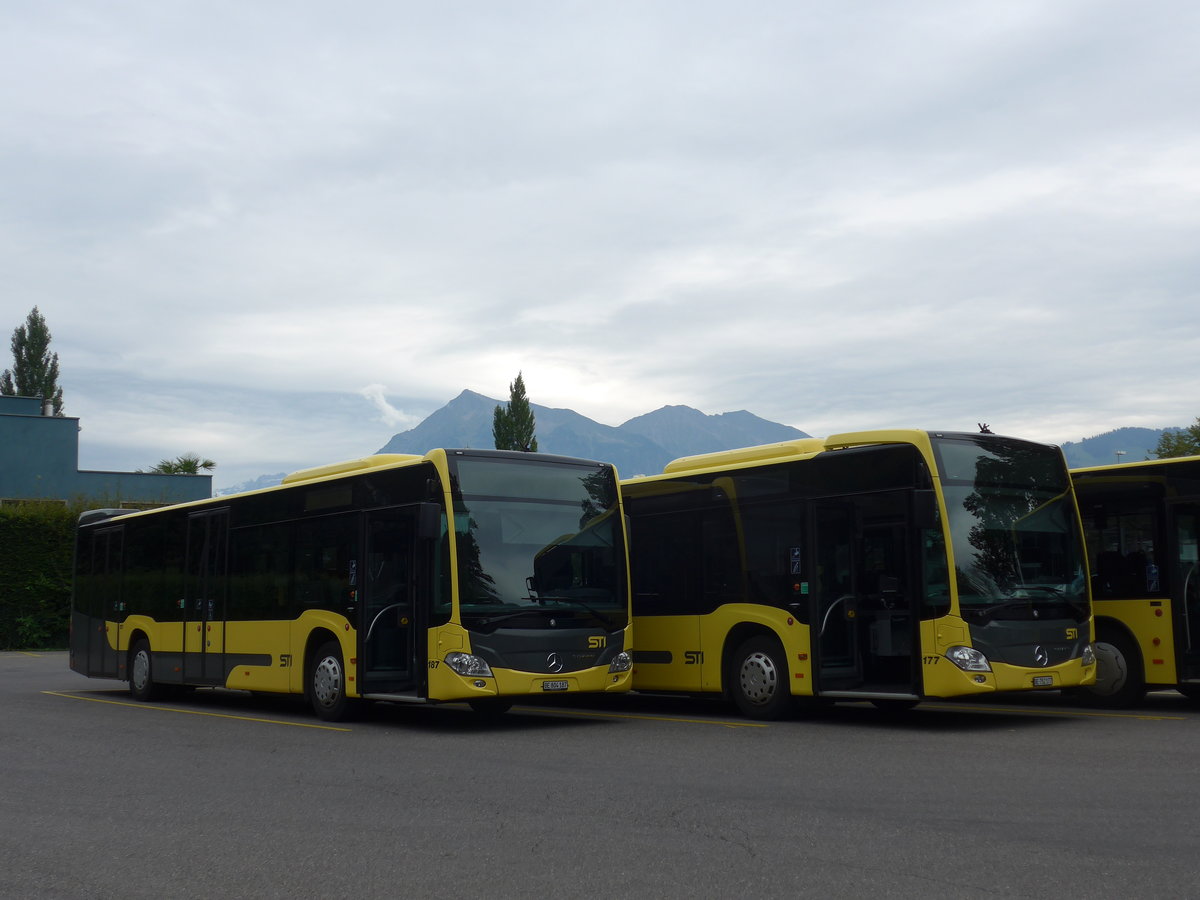 (184'669) - STI Thun - Nr. 187/BE 804'187 - Mercedes am 4. September 2017 bei der Schifflndte Thun