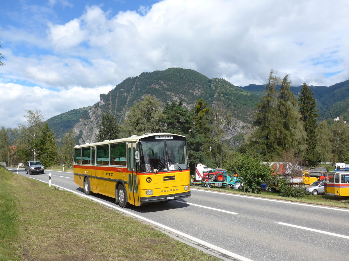 (184'973) - Schmid, Thrishaus - BE 26'206 - Saurer/Tscher (ex P 24'244) am 16. September 2017 in Cazis, Bndner Arena