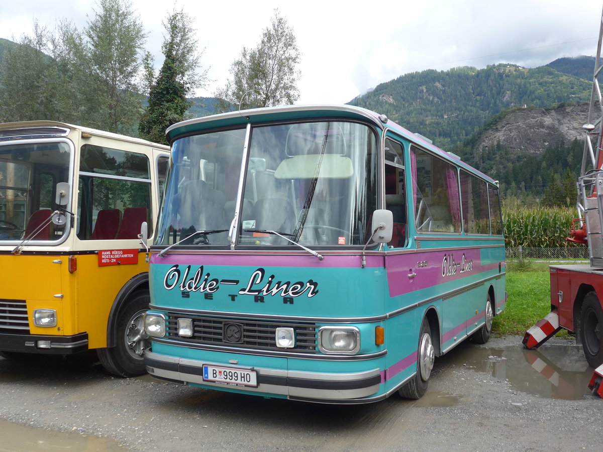 (185'019) - Aus Oesterreich: Wstner, Bezau - B 999 HO - Setra am 16. September 2017 in Cazis, Bndner Arena