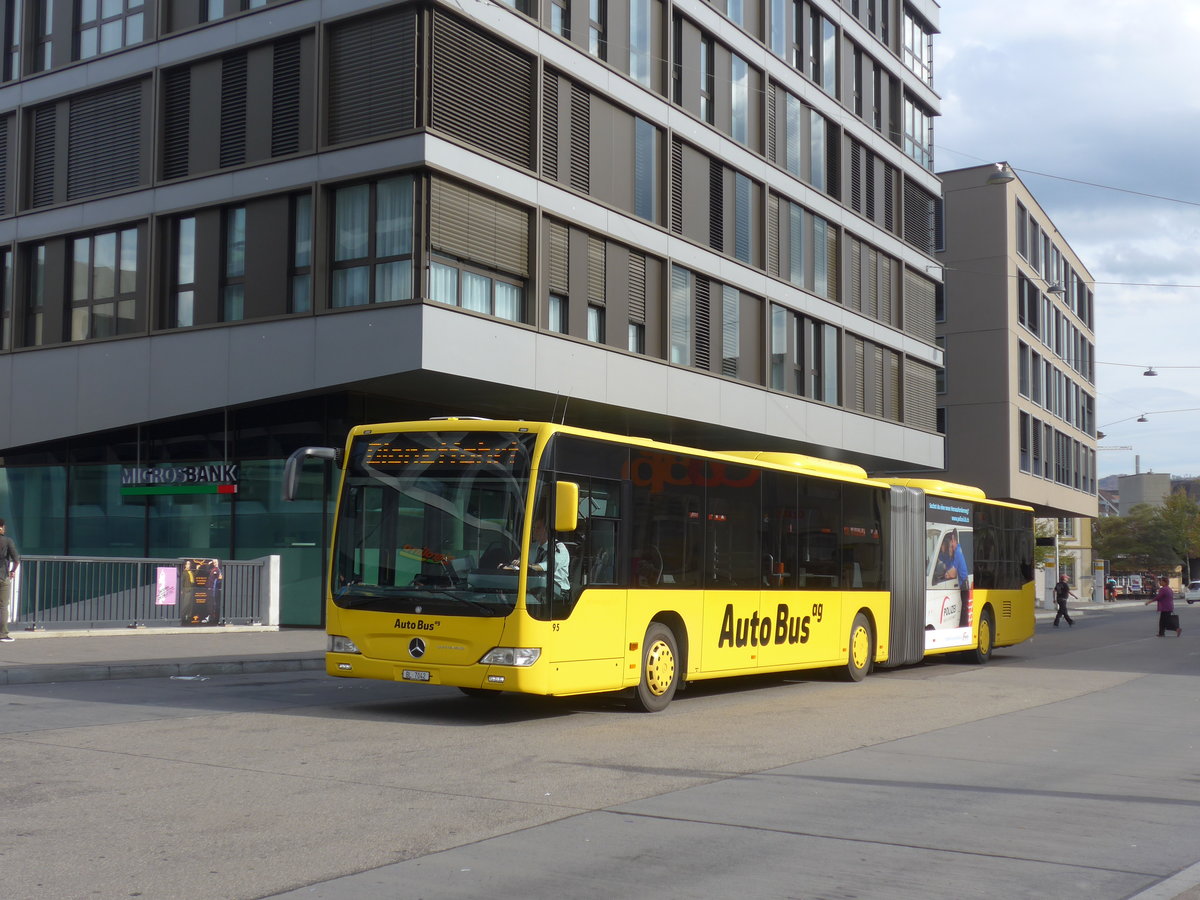 (186'093) - AAGL Liestal - Nr. 95/BL 7042 - Mercedes am 21. Oktober 2017 beim Bahnhof Liestal