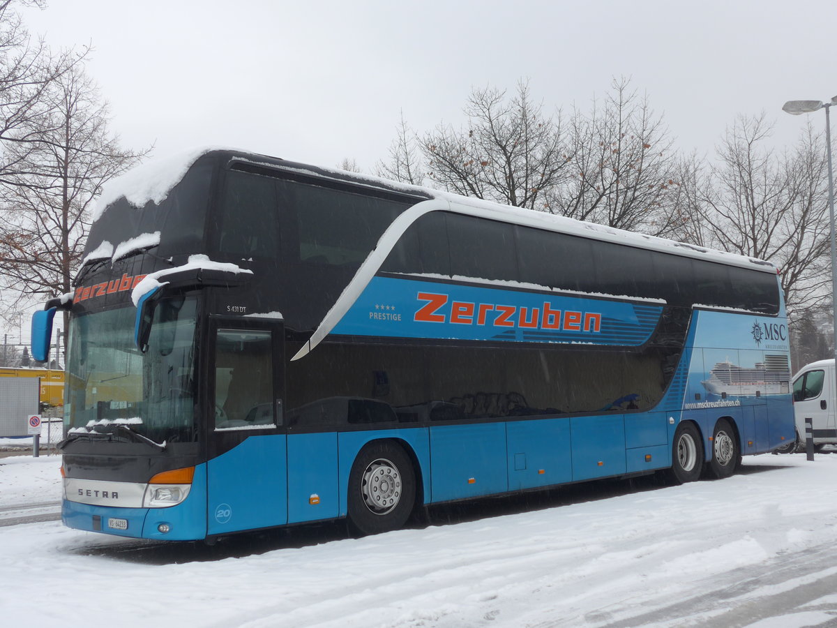 (186'933) - Zerzuben, Visp-Eyholz - Nr. 20/VS 64'233 - Setra am 10. Dezember 2017 in Thun, Seestrasse