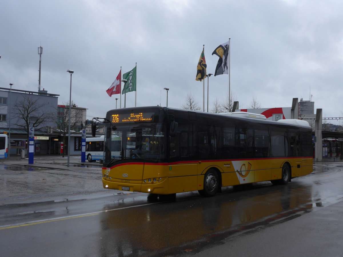 (186'959) - Schmidt, Oberbren - SG 397'503 - Solaris am 14. Dezember 2017 beim Bahnhof Wil