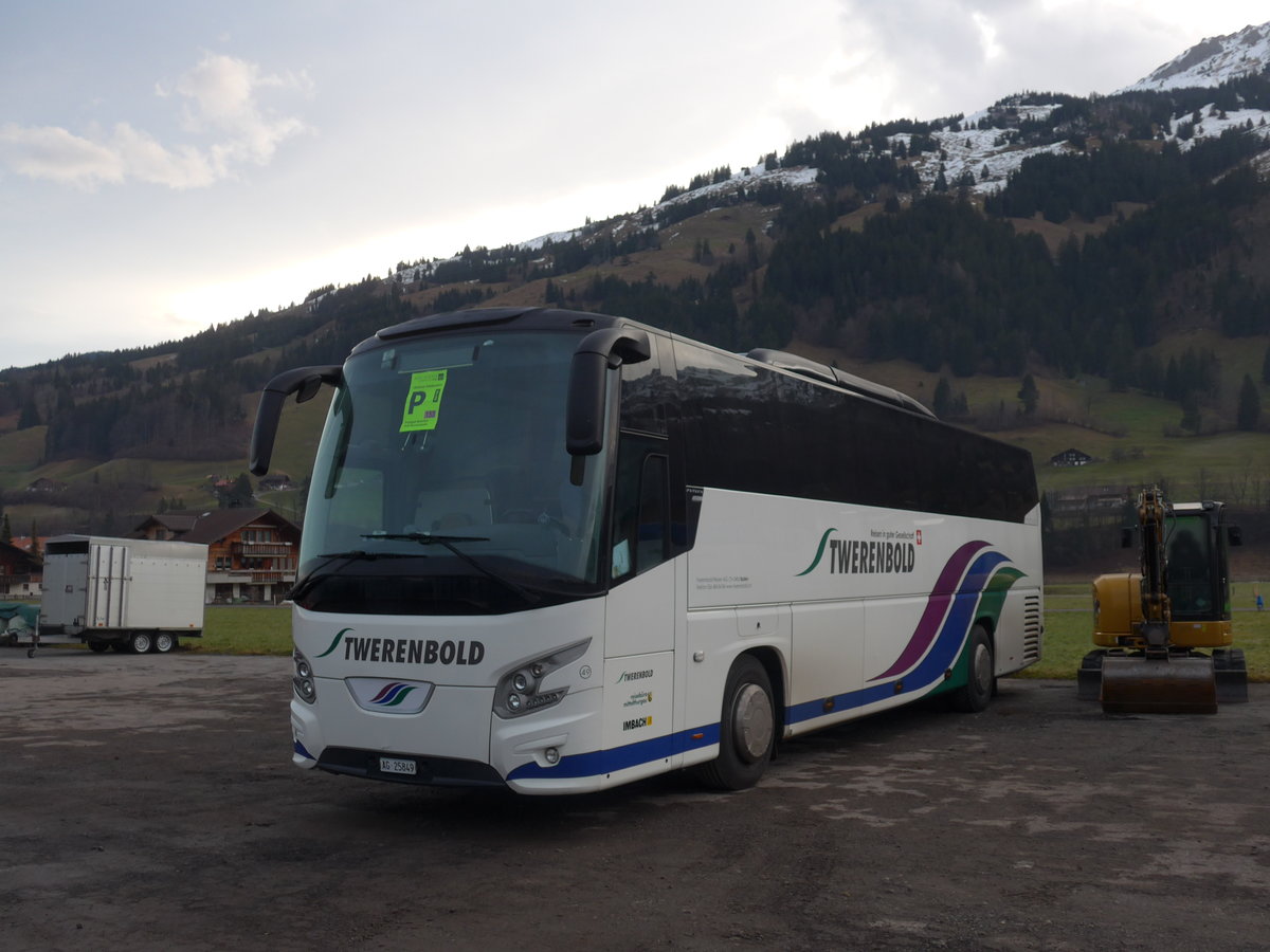 (187'700) - Twerenbold, Baden - Nr. 49/AG 25'849 - VDL am 7. Januar 2018 in Frutigen, Flugplatz