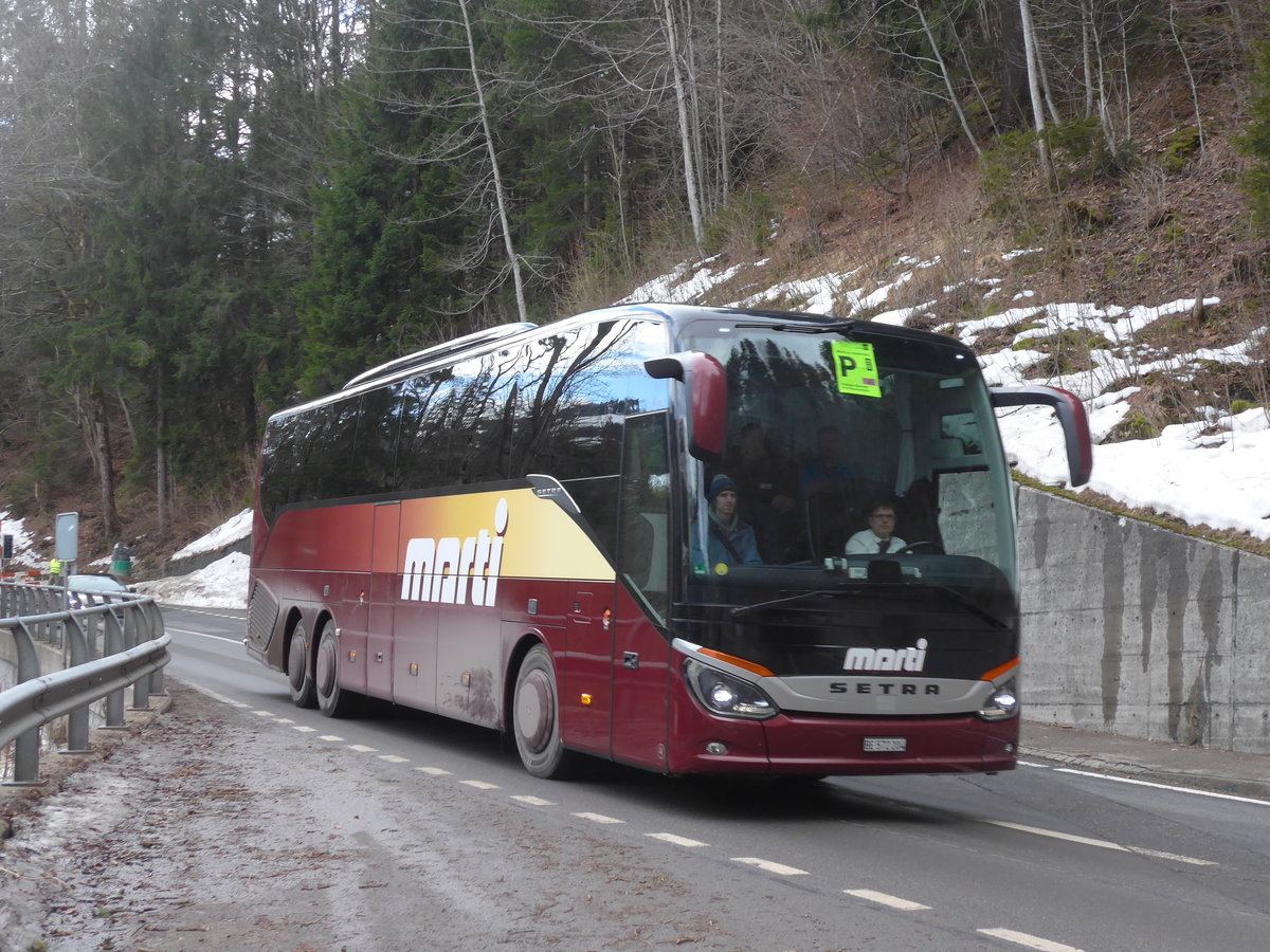 (187'864) - Marti, Kallnach - Nr. 4/BE 572'204 - Setra am 7. Januar 2018 in Achseten, Schmitten