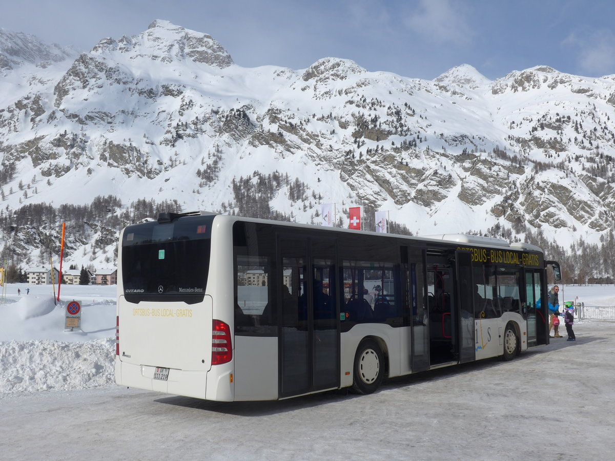 (188'132) - Corvatsch Power, Silvaplana - GR 111'219 - Mercedes am 3. Februar 2018 in Sils-Maria, Furtschellas