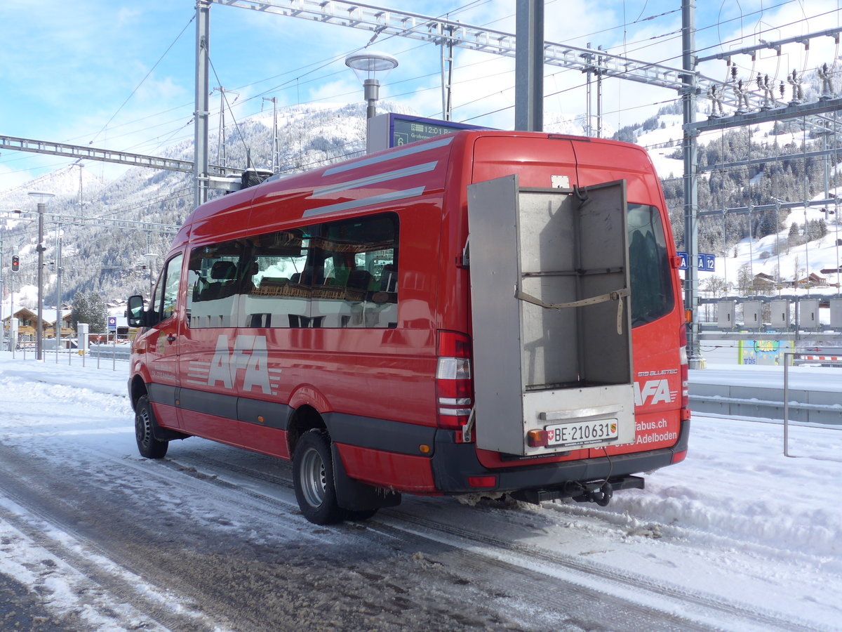 (188'465) - AFA Adelboden - Nr. 53/BE 210'631 - Mercedes am 12. Februar 2018 beim Bahnhof Zweisimmen