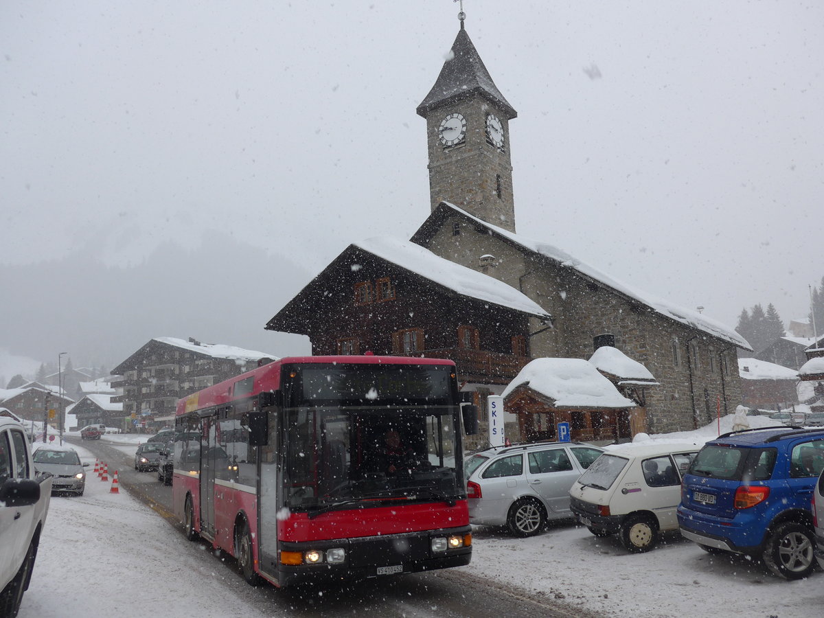 (188'996) - Tlmorgins, Morgins - VS 410'452 - MAN/Berkhof (ex Dysli, Bern Nr. 467; ex Bernmobil, Bern Nr. 452) am 3. Mrz 2018 in Morgins, Verkehrsbro