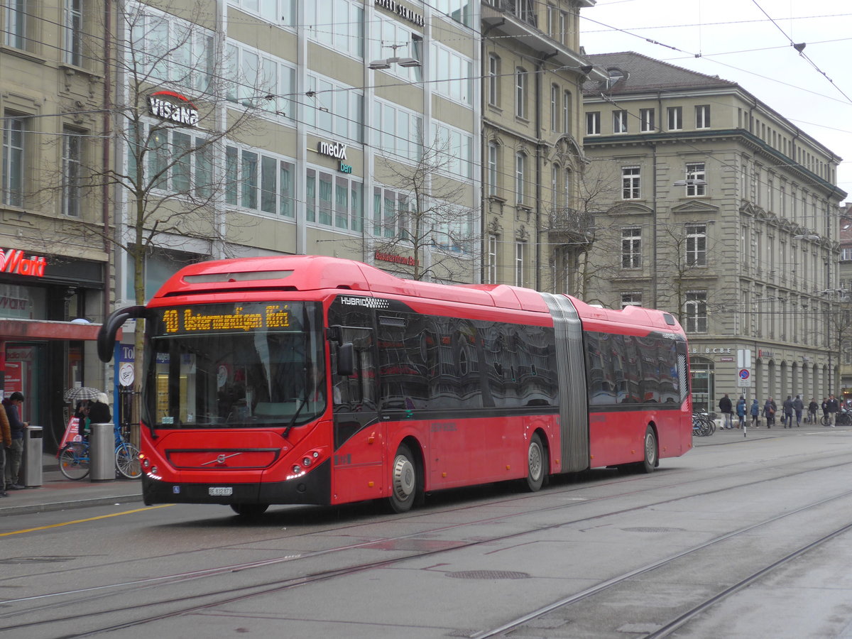 (189'432) - Bernmobil, Bern - Nr. 873/BE 832'873 - Volvo am 17. Mrz 2018 beim Bahnhof Bern