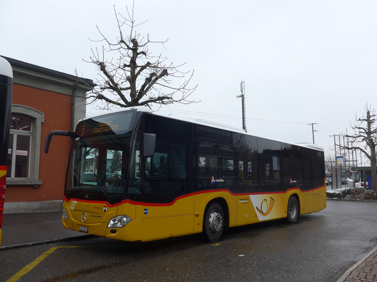 (189'502) - Geissmann, Hgglingen - AG 6042 - Mercedes am 19. Mrz 2018 beim Bahnhof Wohlen