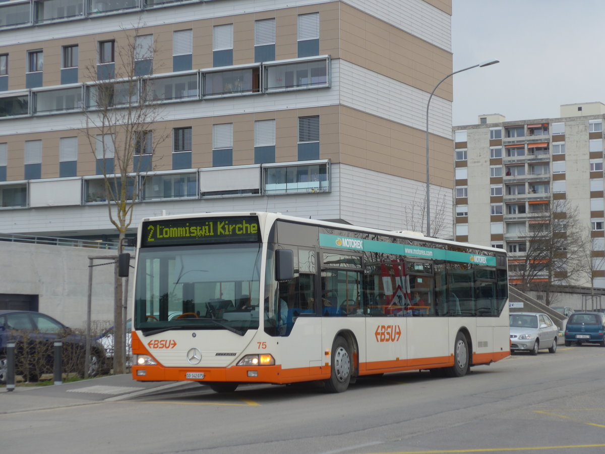 (189'652) - BSU Solothurn - Nr. 75/SO 142'075 - Mercedes am 26. Mrz 2018 beim Bahnhof Bellach