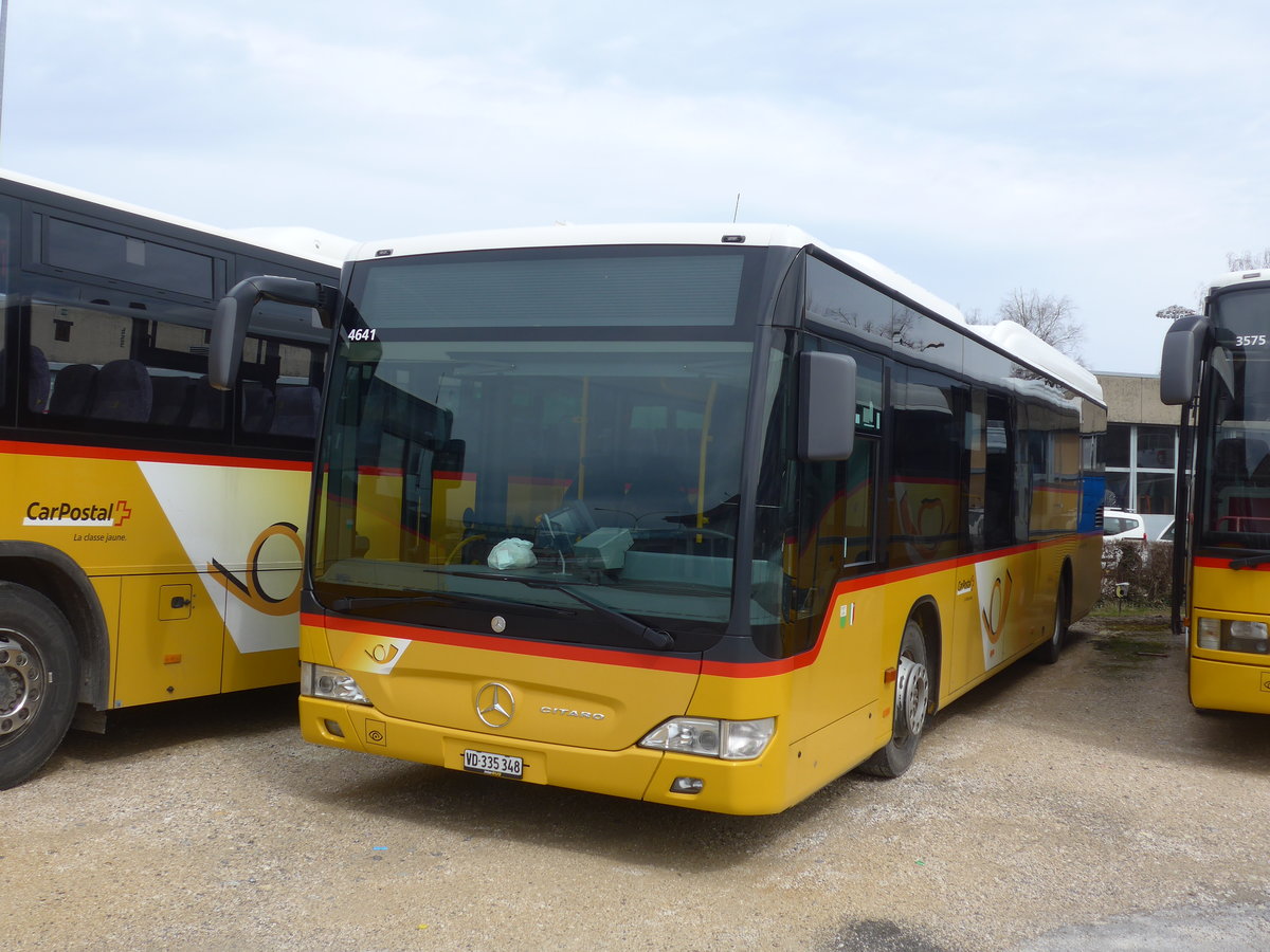 (189'953) - CarPostal Ouest - VD 335'348 - Mercedes am 2. April 2018 in Yverdon, Garage