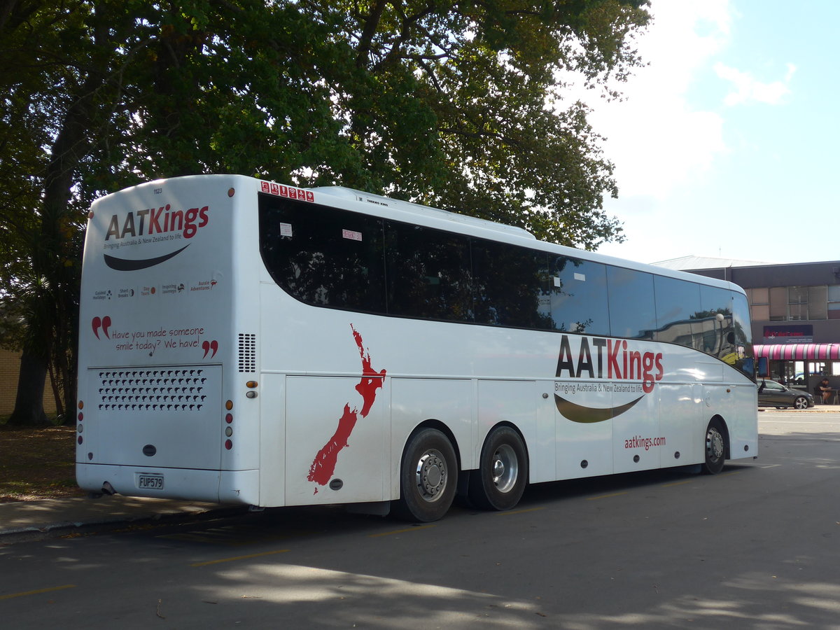 (190'829) - AATKings - Nr. 1123/FUP579 - Scania/KiwiBus am 22. April 2018 in Matamata