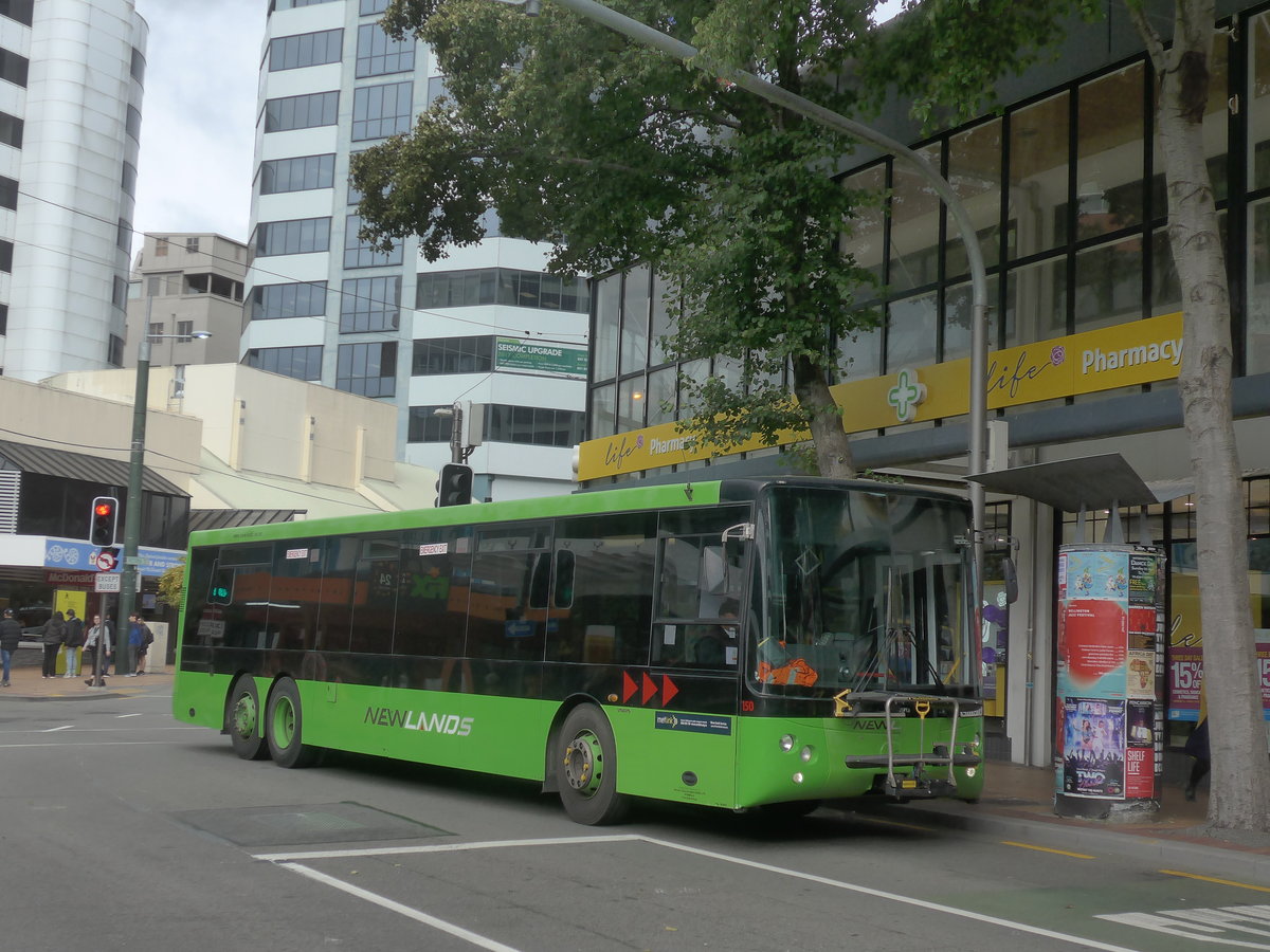 (191'707) - Mana Coach, Wellington - Nr. 150/ERH576 - Volvo/KiwiBus am 27. April 2018 in Wellington