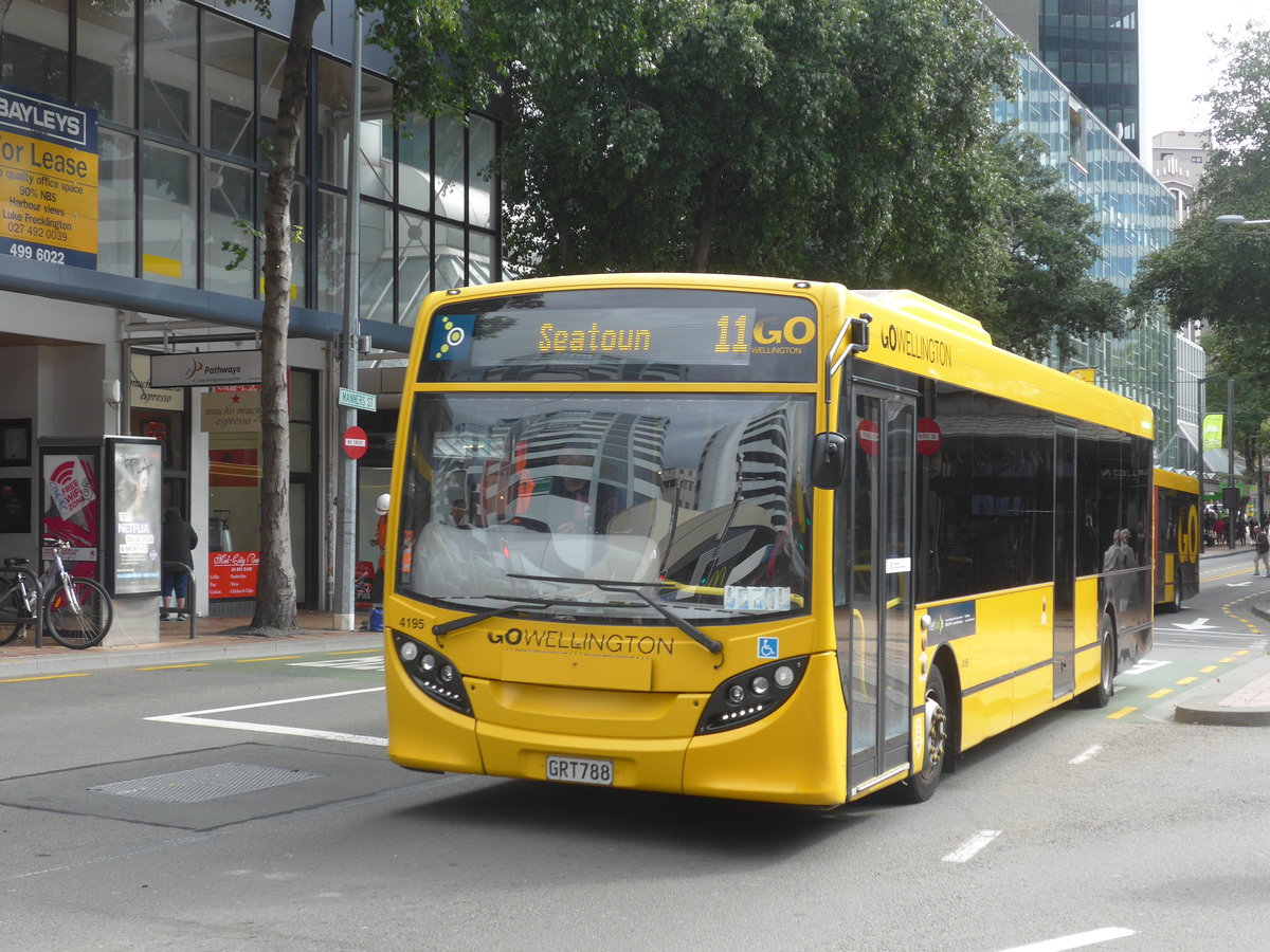 (191'708) - GO Wellington - Nr. 4195/GRT788 - Alexander Dennis/KiwiBus am 27. April 2018 in Wellington