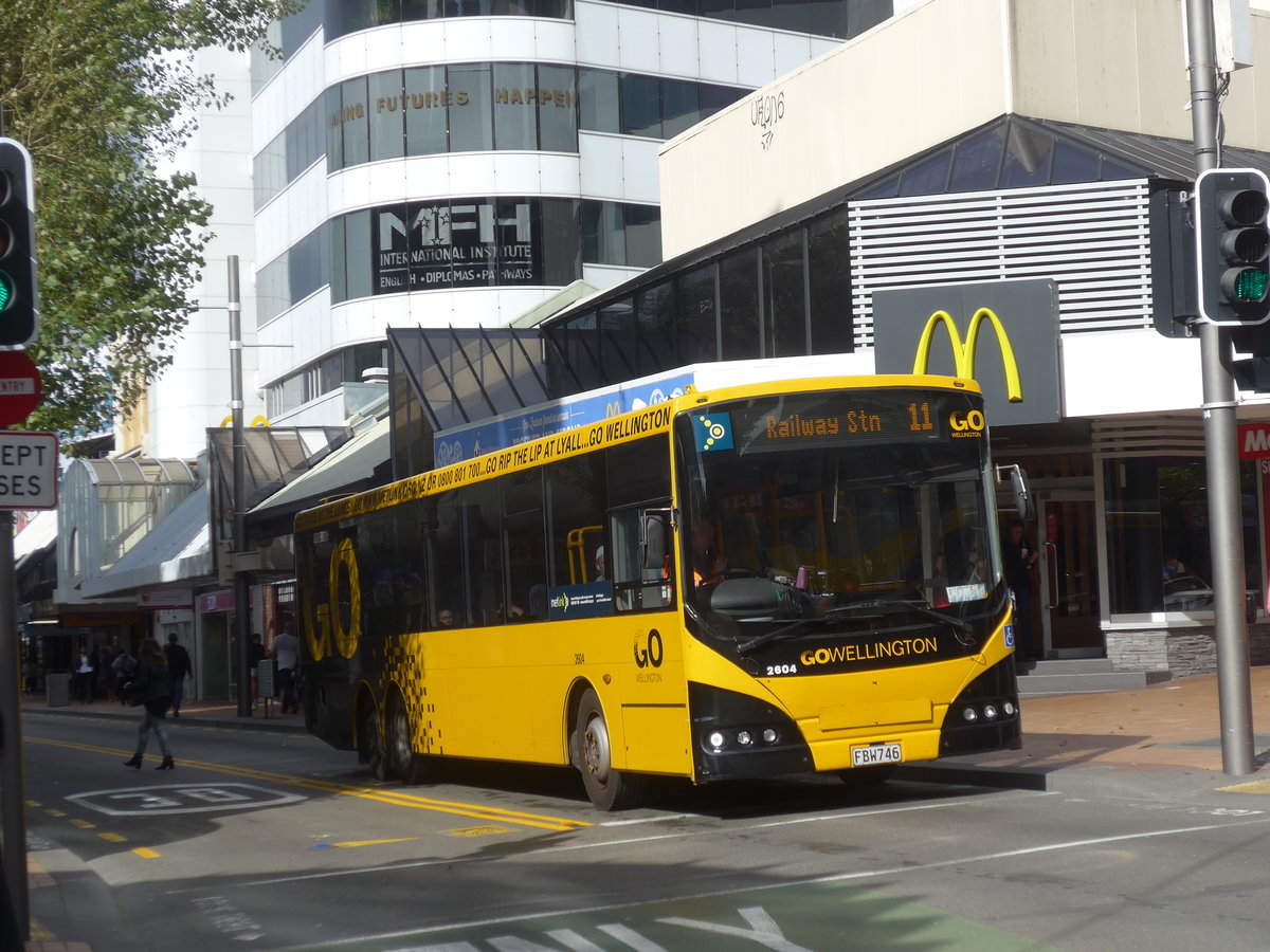 (191'720) - GO Wellington - Nr. 2604/FBW746 - MAN/Designline (ex Red Bus, Christchurch Nr. 966) am 27. April 2018 in Wellington