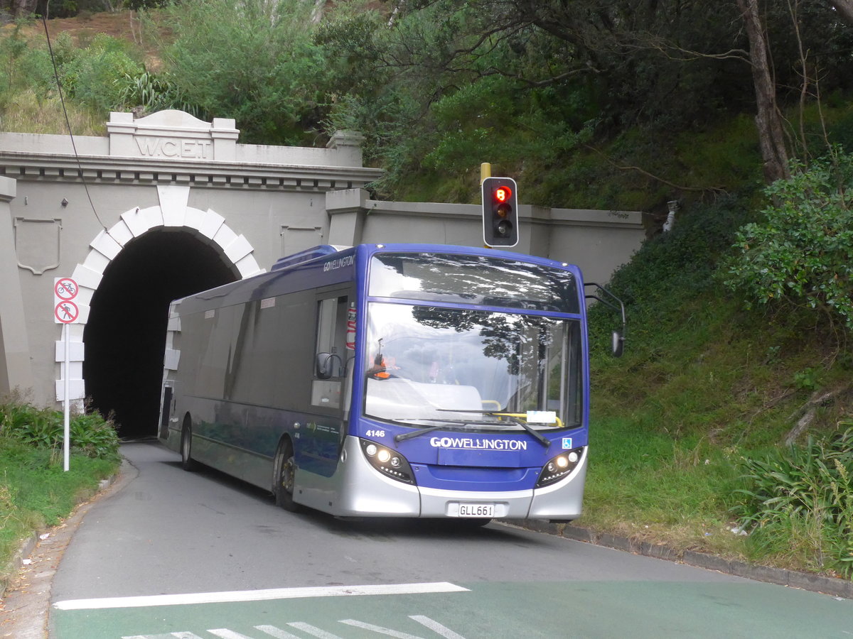 (191'800) - GO Wellington - Nr. 4146/GLL661 - Alexander Dennis/KiwiBus am 27. April 2018 in Wellington, Hataitai Bus Tunnel