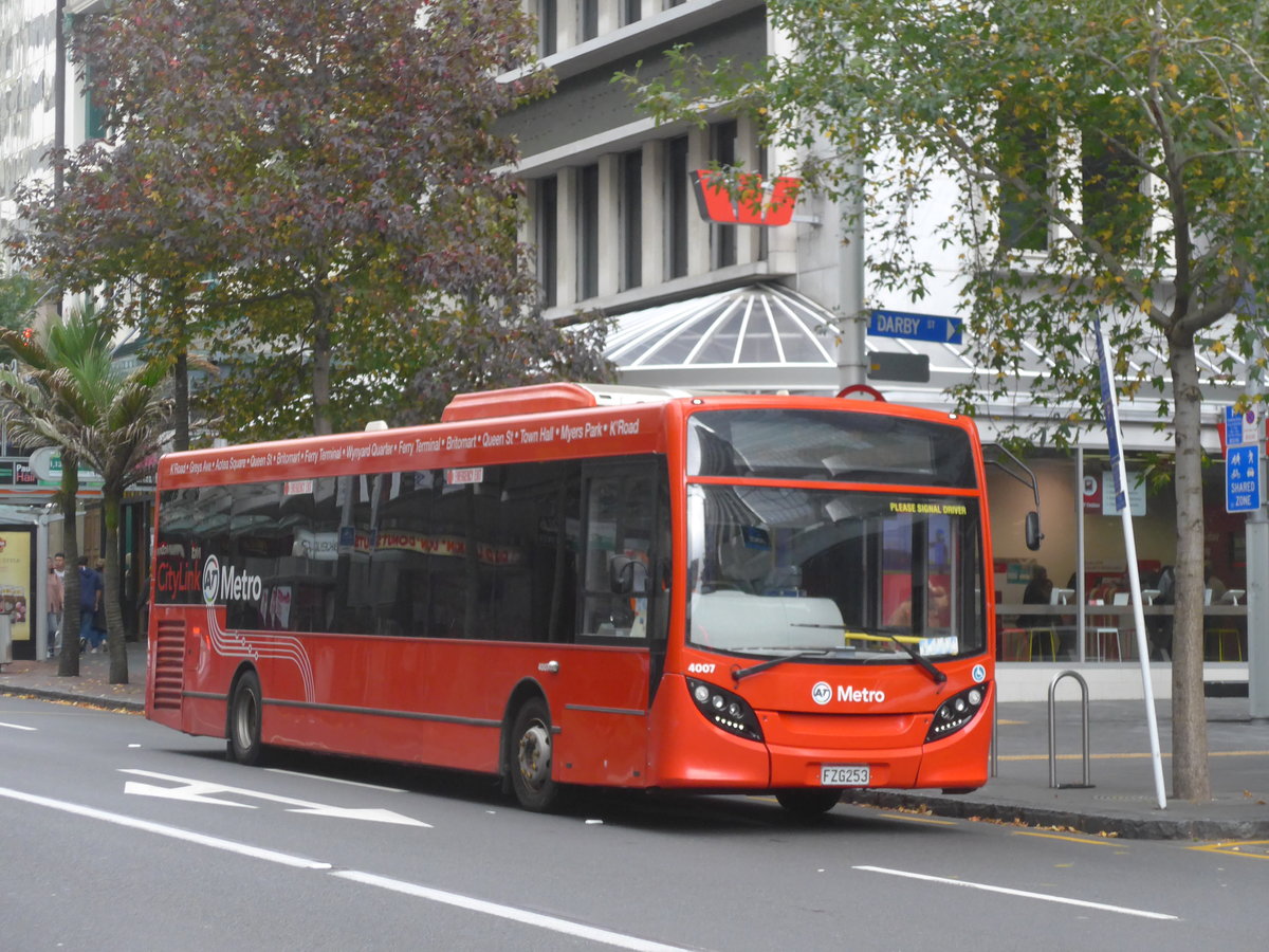 (192'030) - AT Metro, Auckland - Nr. 4007/FZG253 - Alexander Dennis/KiwiBus am 30. April 2018 in Auckland