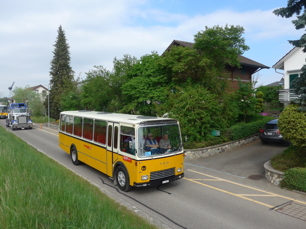 (192'522) - Regg, Rti - SG 45'977 - FBW/Gangloff (ex P 24'169) am 5. Mai 2018 in Attikon, Bahnstrasse