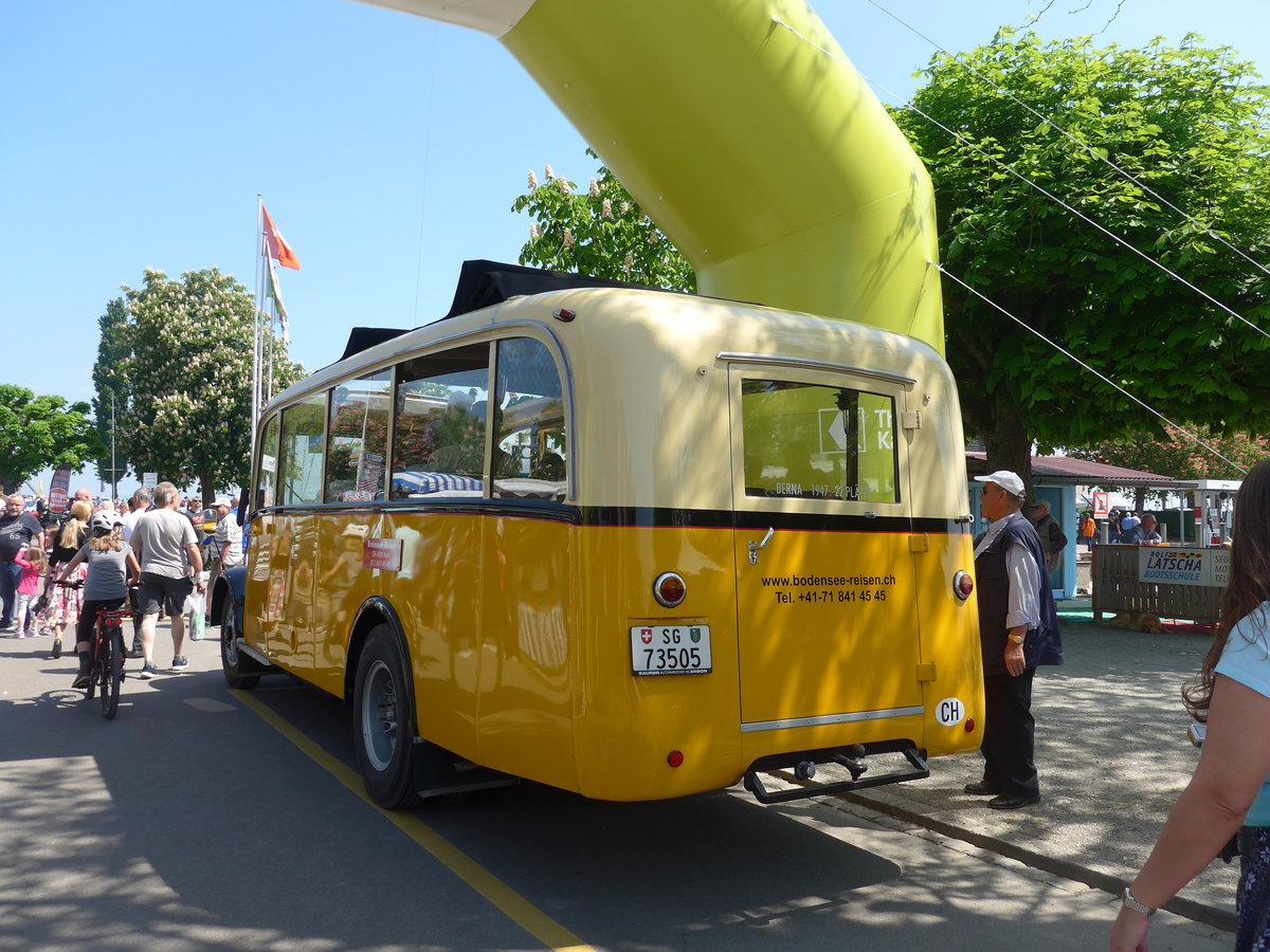 (192'737) - Baumgartner, Horn - Nr. 1/SG 73'505 - Berna/Saurer (ex Chiesa, Minusio) am 5. Mai 2018 in Arbon, Arbon Classics