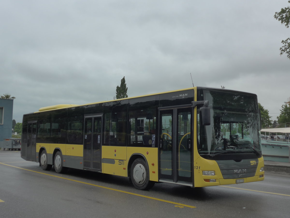 (193'009) - STI Thun - Nr. 131/BE 801'131 - MAN am 13. Mai 2018 bei der Schifflndte Thun