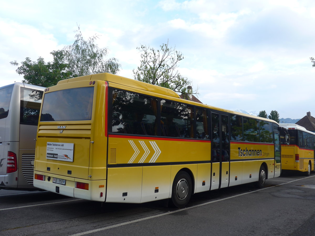 (193'023) - Tschannen, Zofingen - Nr. 6/AG 7858 - MAN (ex STI Thun Nr. 39) am 16. Mai 2018 in Thun, Seestrasse