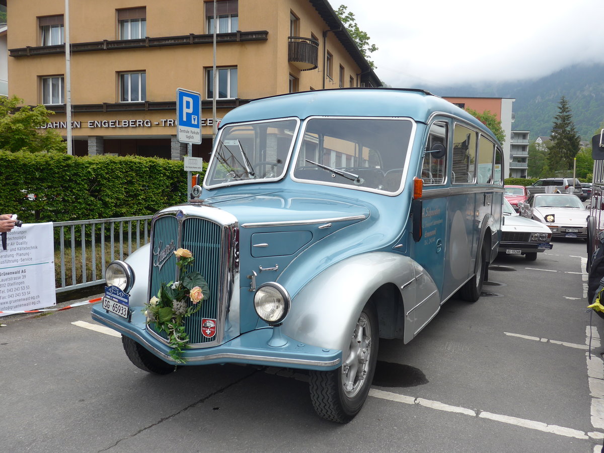 (193'141) - Schneider, Ermenswil - SG 65'933 - Saurer/Lauber am 20. Mai 2018 in Engelberg, OiO