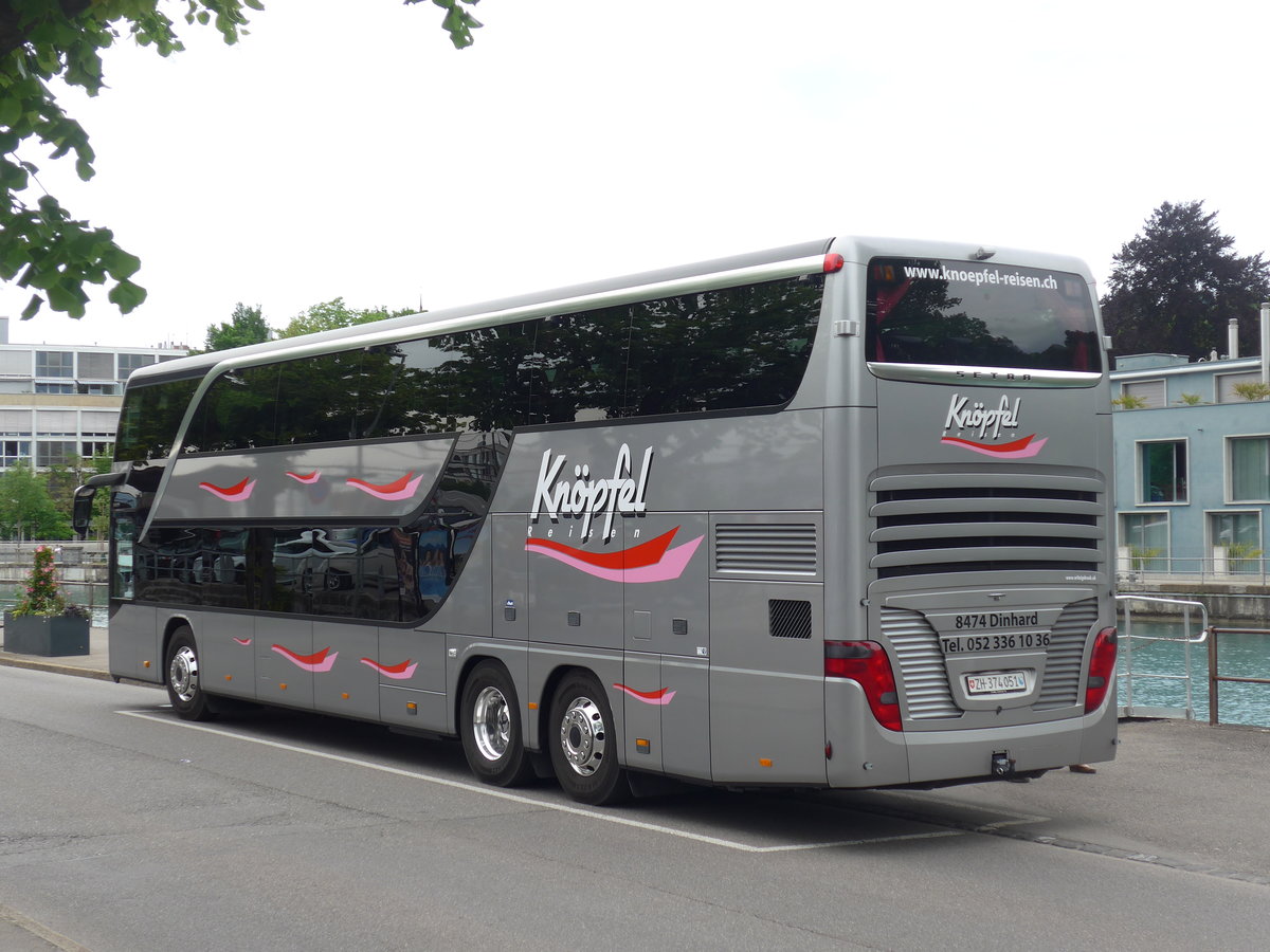 (193'570) - Knpfel, Dinhard - ZH 374'051 - Setra am 26. Mai 2018 bei der Schifflndte Thun